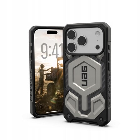 Uag Monarch Pro – pouzdro pro iPhone 17 Pro kompatibilní s MagSafe (titanium)