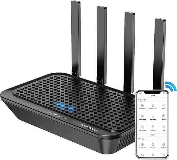Wi-Fi router Rockspace AC2100, dvoupásmový 1733 Mb/s 5 GHz, dosah 160 m