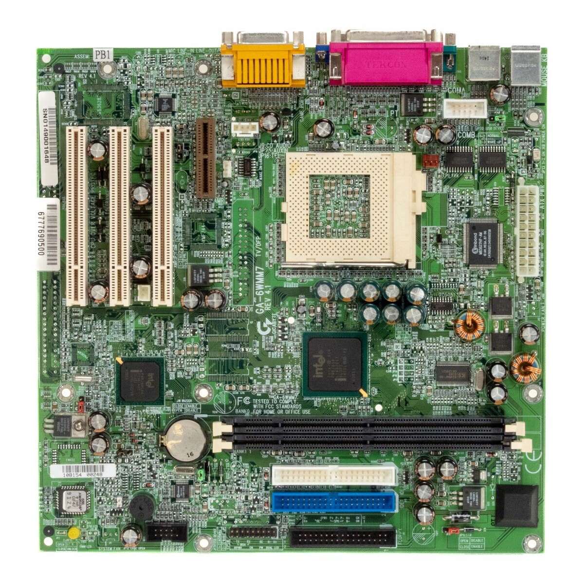 Gigabyte GA-6WMM7 Pga 370 2x Ssdram Amr 3x Pci mATX