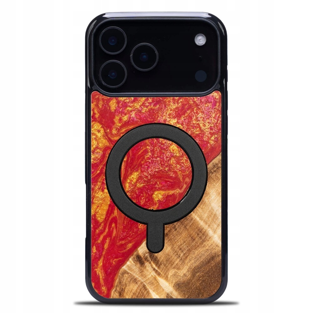 Pouzdro Bewood Unikátní pro iPhone 17 Pro Max Neonové Paříž s MagSafe