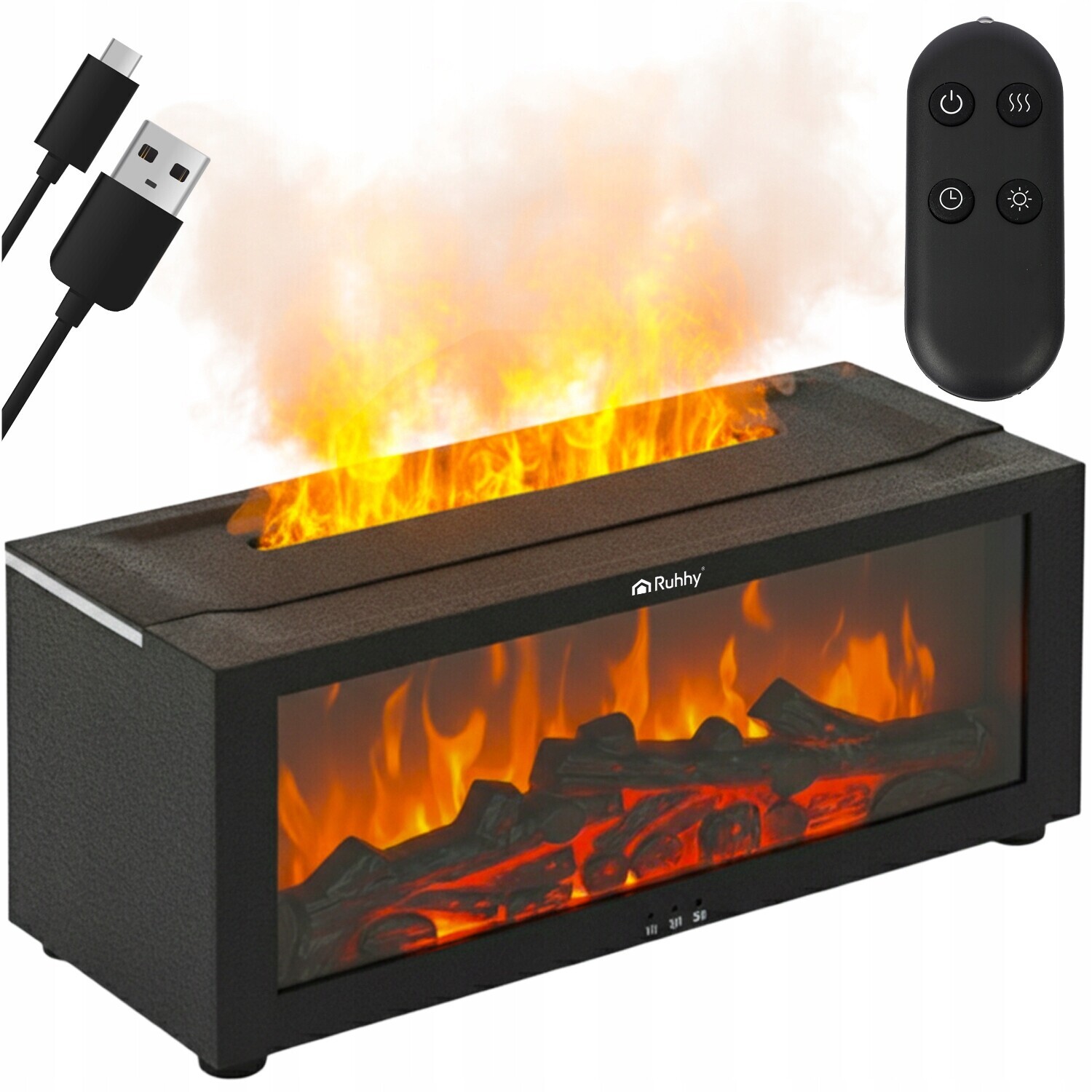 Difuzér aromaterapeutických olejů s efektem komínového zvlhčovače 150 Ml