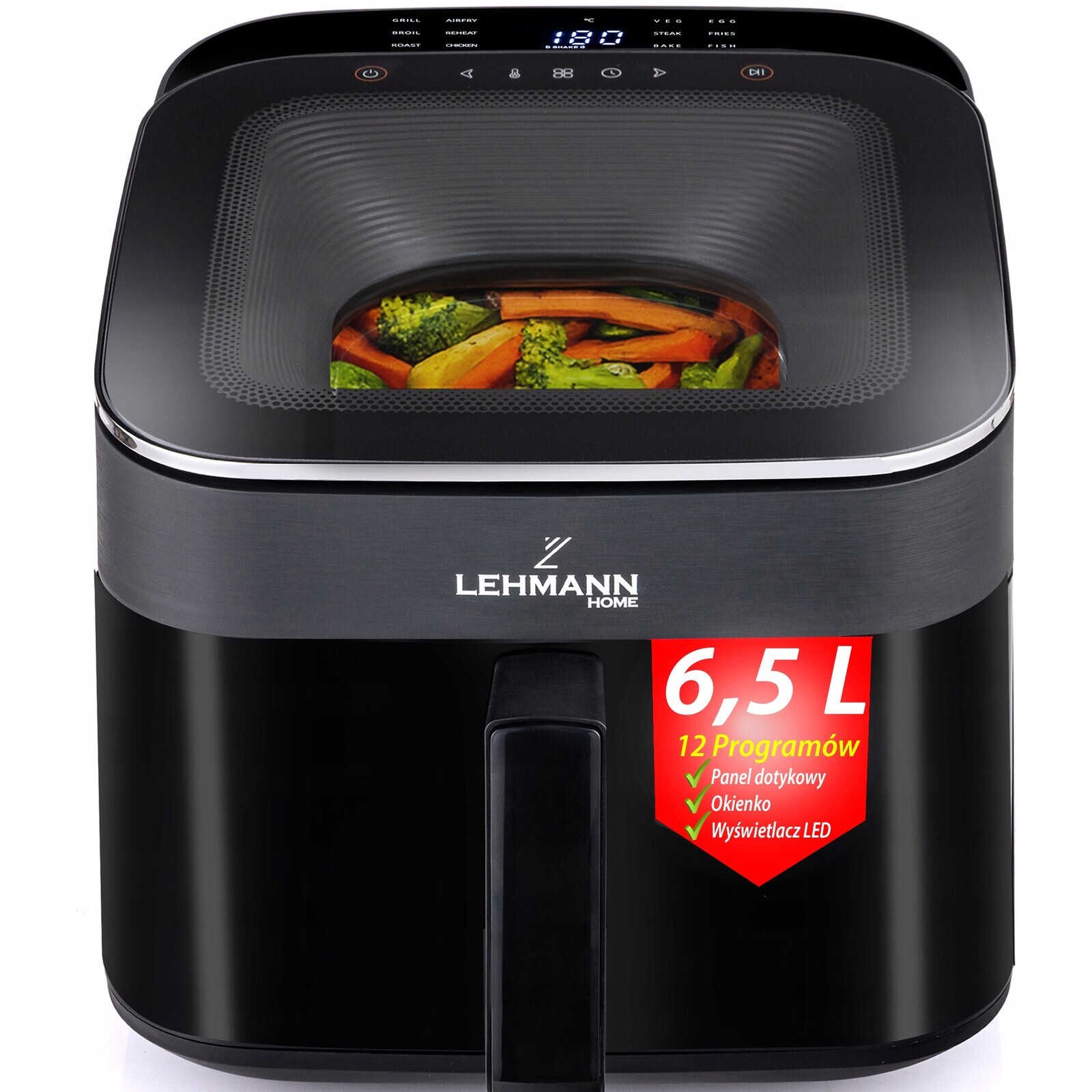 Fritéza Beztuková Fritéza Airfryer S Okénkem 360 12 Programů