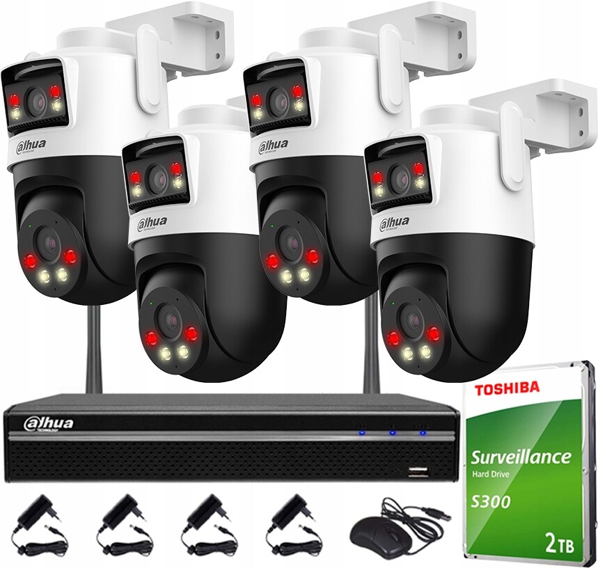 Sada Wifi 5MP+5MP Dahua 4x Otočná kamera P5D-5F-PV Venkovní Dual Ligh