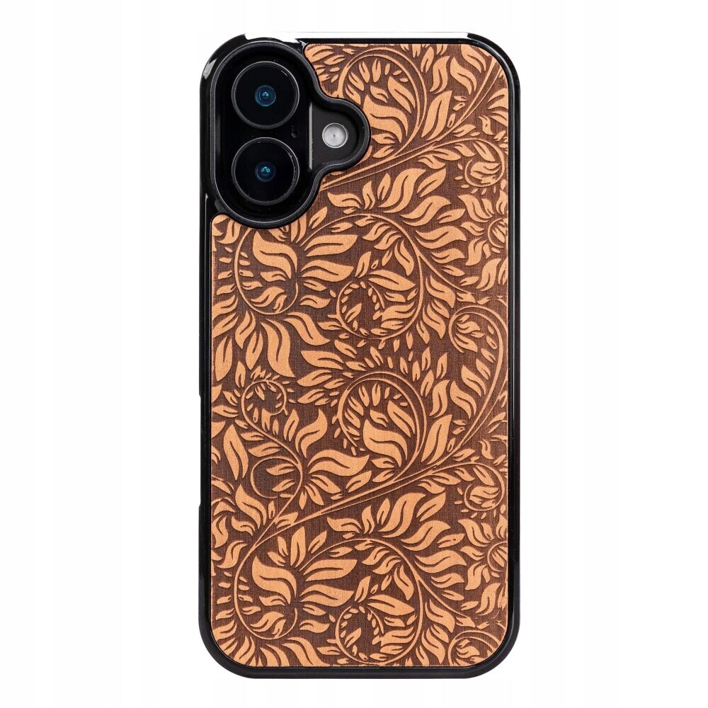 Dřevěný Pouzdro Bewood pro iPhone 17 s motivem jabloňových listů