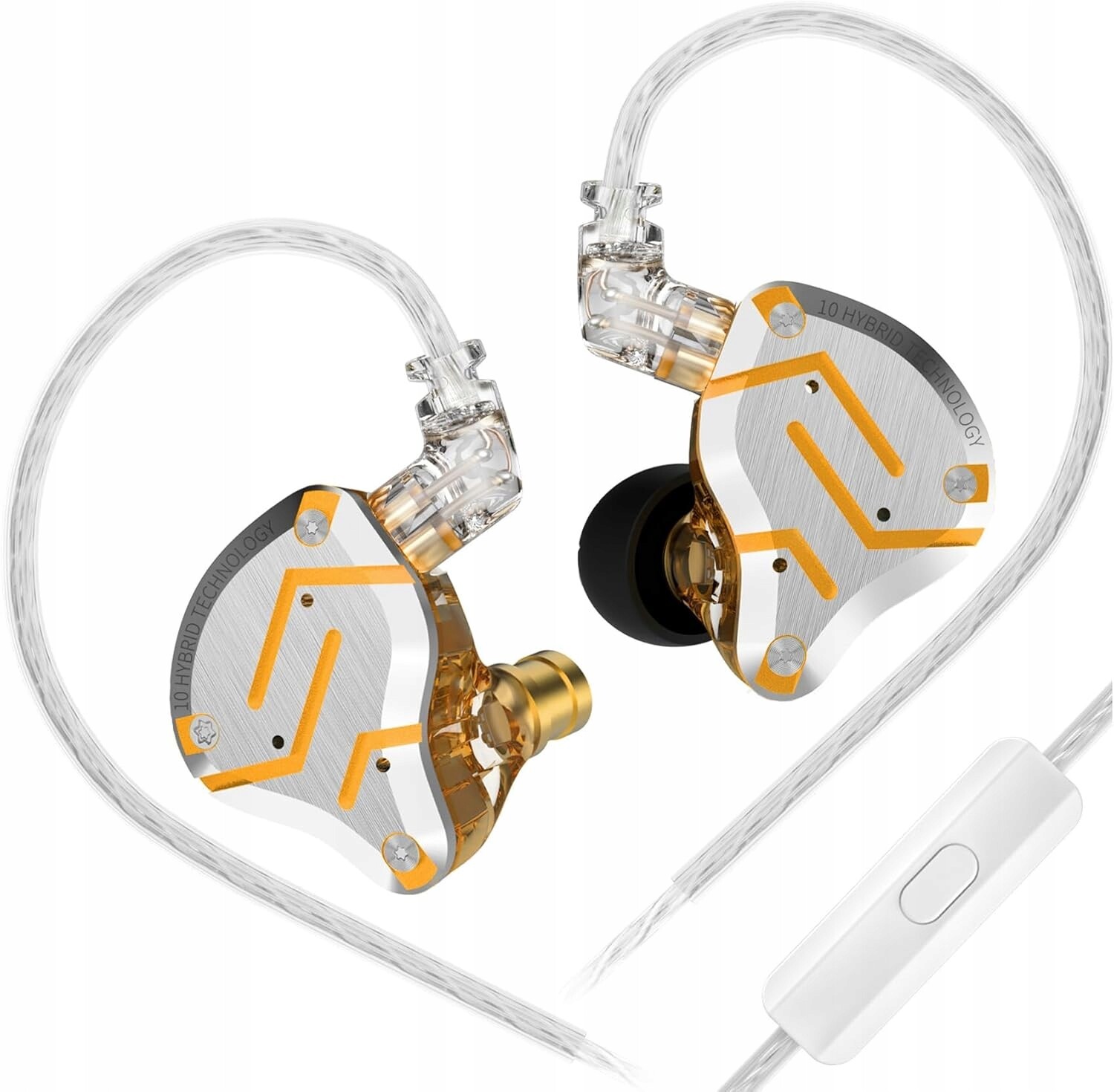 Drátová Sluchátka HiFi Iem ZS10 Pro S Mikrofonem A Zvukovou Izolací