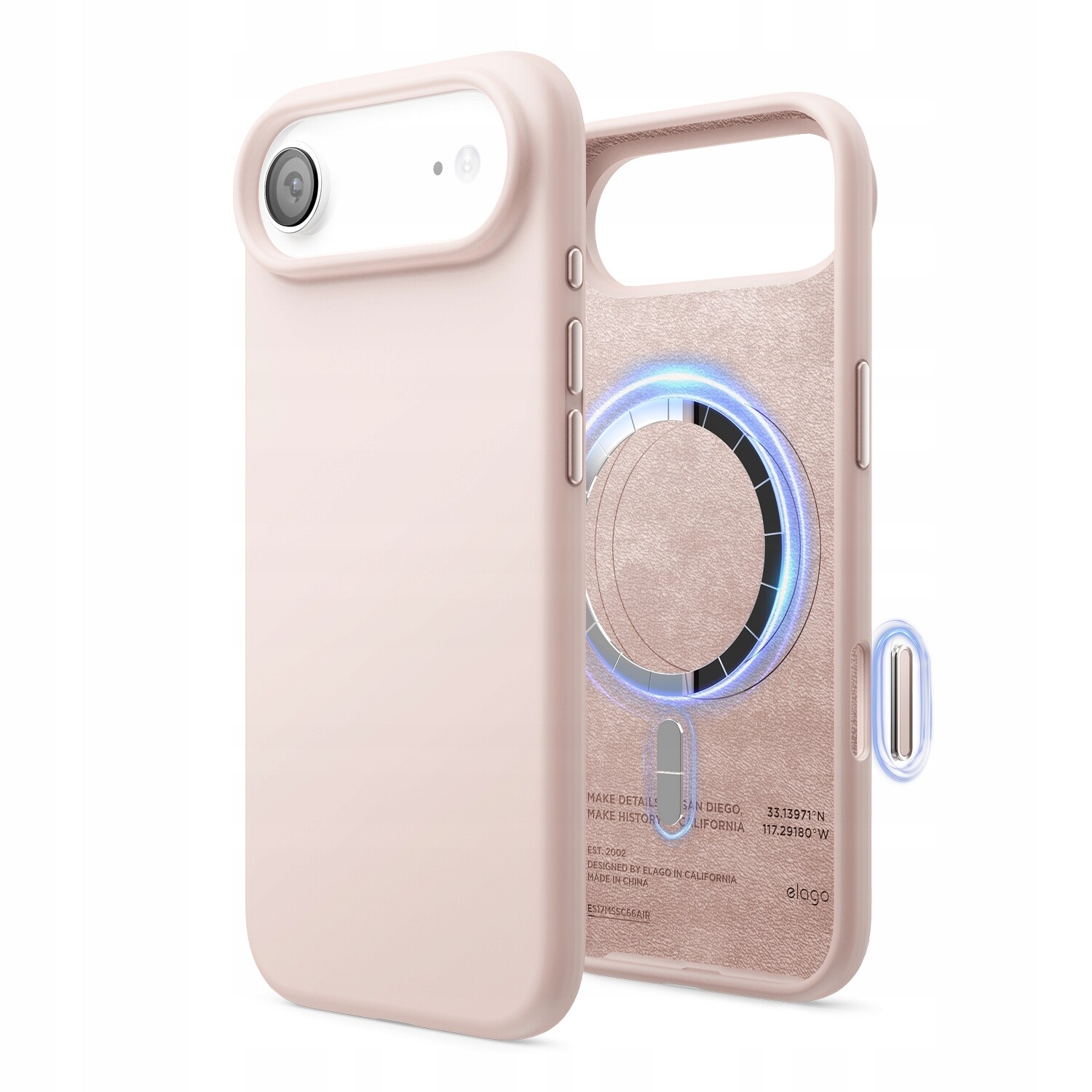 Silikonové Pouzdro Elago pro iPhone 17 Air světle Pink s MagSafe