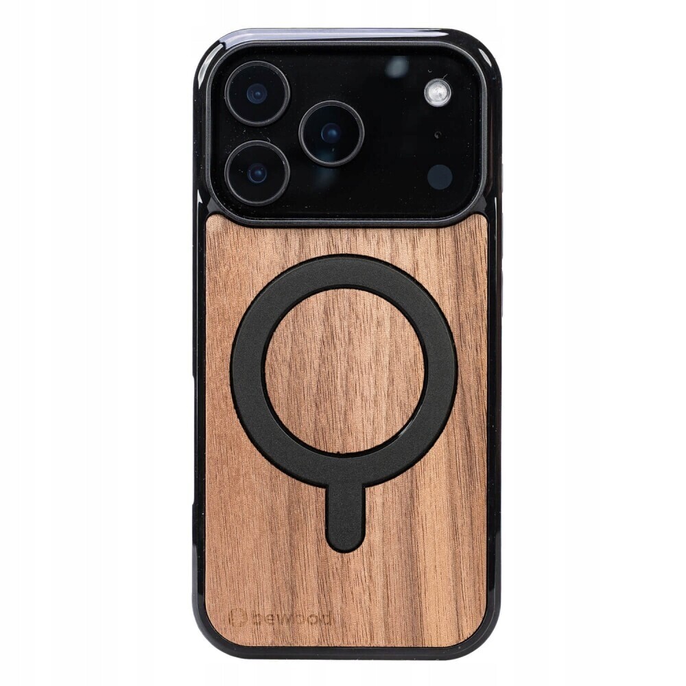 Dřevěné Pouzdro Bewood pro iPhone 17 Pro Americký Ořech s MagSafe
