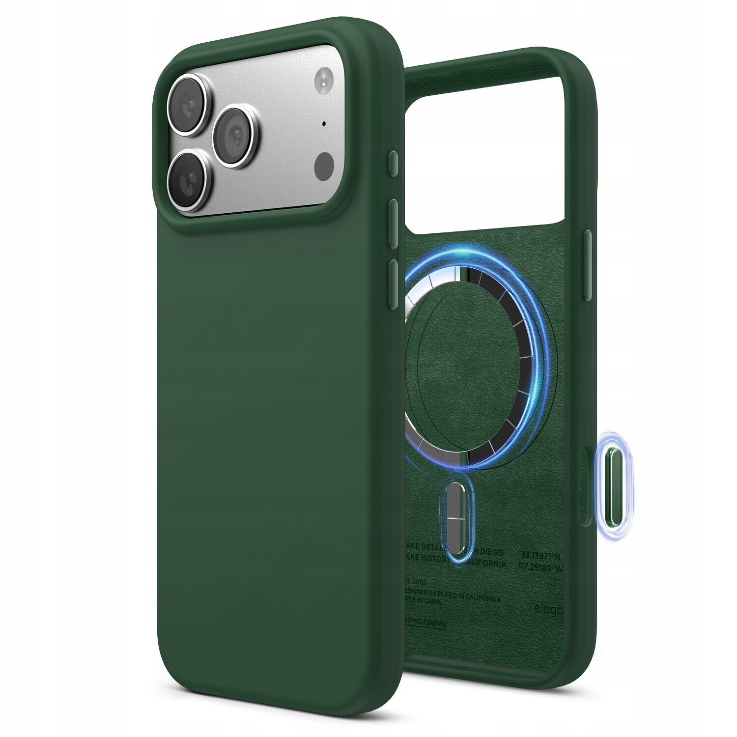 Silikonové Pouzdro s MagSafe Elago pro iPhone 17 Pro Max Alpine Green