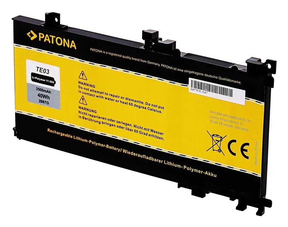 Patona baterie pro ntb Hp Omen 15 3500mAh Li-Pol 11,55V TE03XL