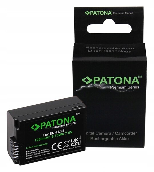 Patona baterie pro foto Nikon EN-EL25 1350mAh Li-Ion Premium Z50 Z fc