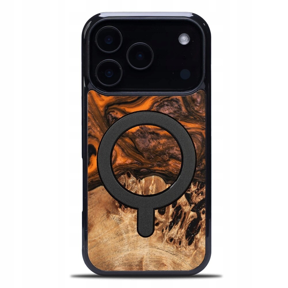 Pouzdro Bewood Unique pro iPhone 17 Pro oranžové s MagSafe