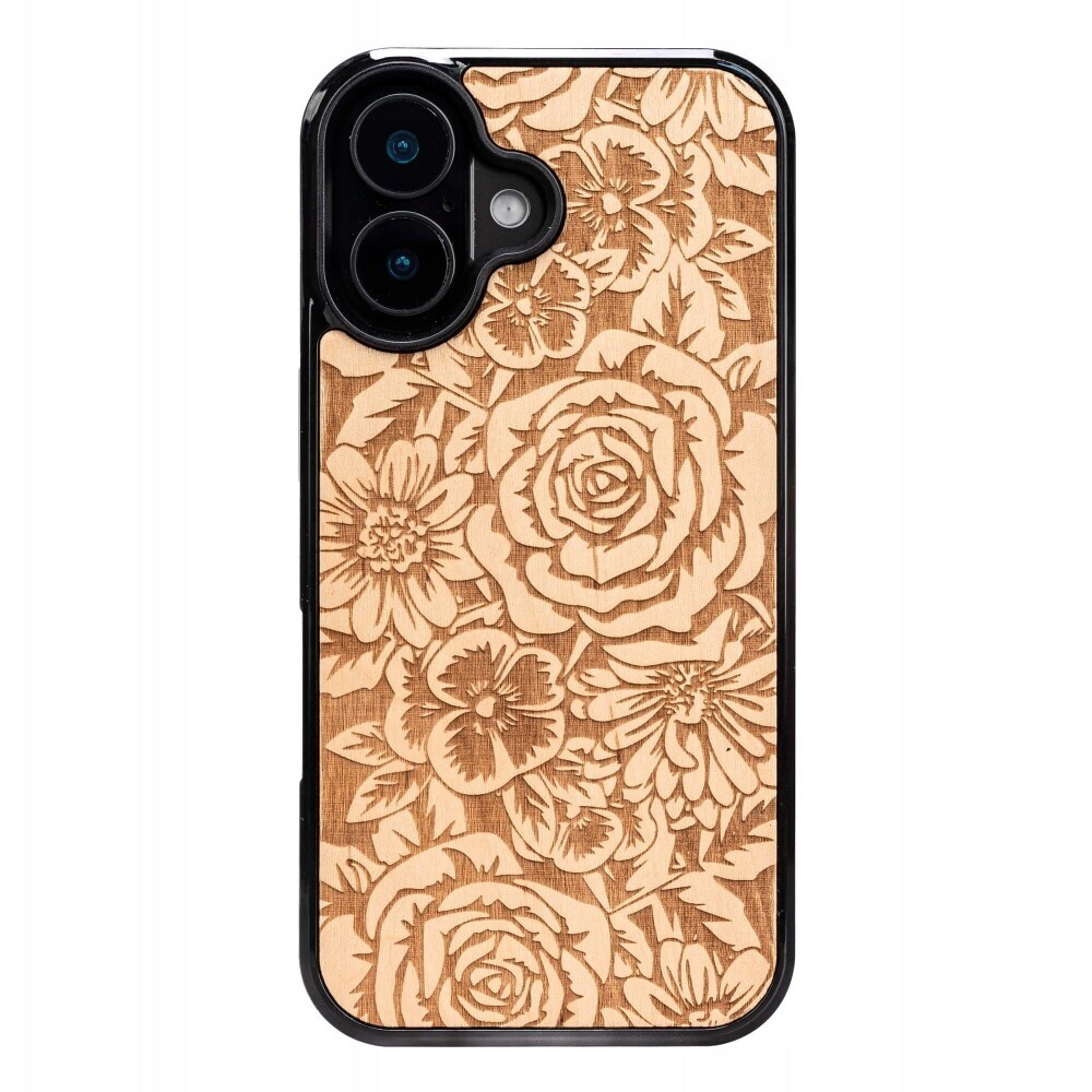 Dřevěný Pouzdro Bewood pro iPhone 17 Roses Aniegre