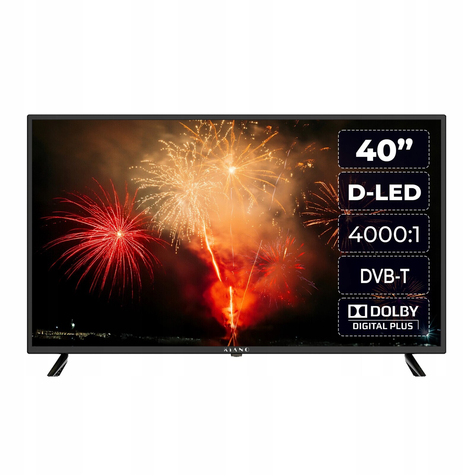 Televizor Kiano Model 40' Slim Thin Frame D-led Full Hd DVB-T2 Usb Hdmi CL+