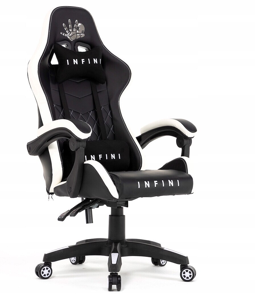 Otočná herní židle pro hráče, Pohodlná, područky, rozkládací