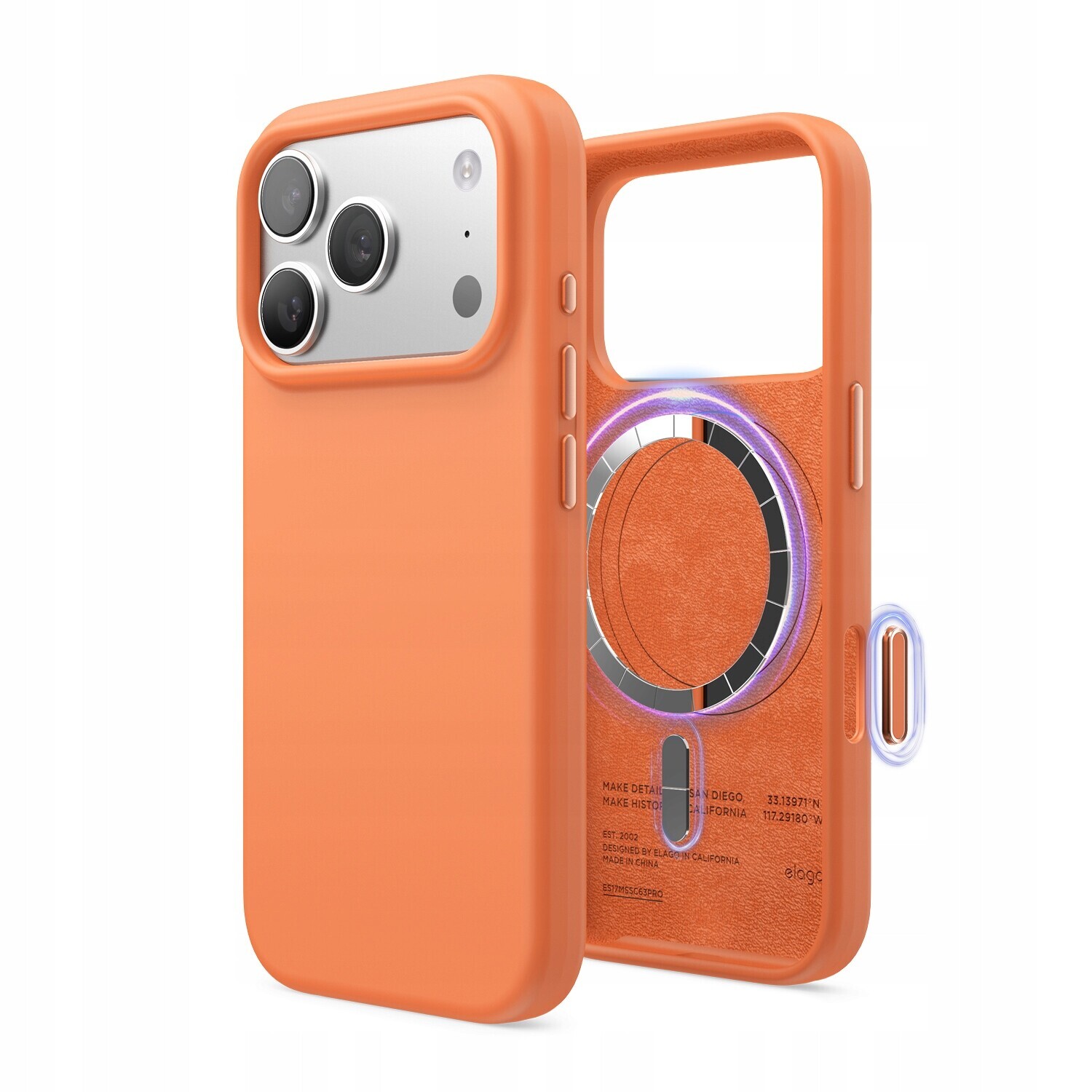 Silikonové Pouzdro s MagSafe Elago pro iPhone 17 Pro Orange