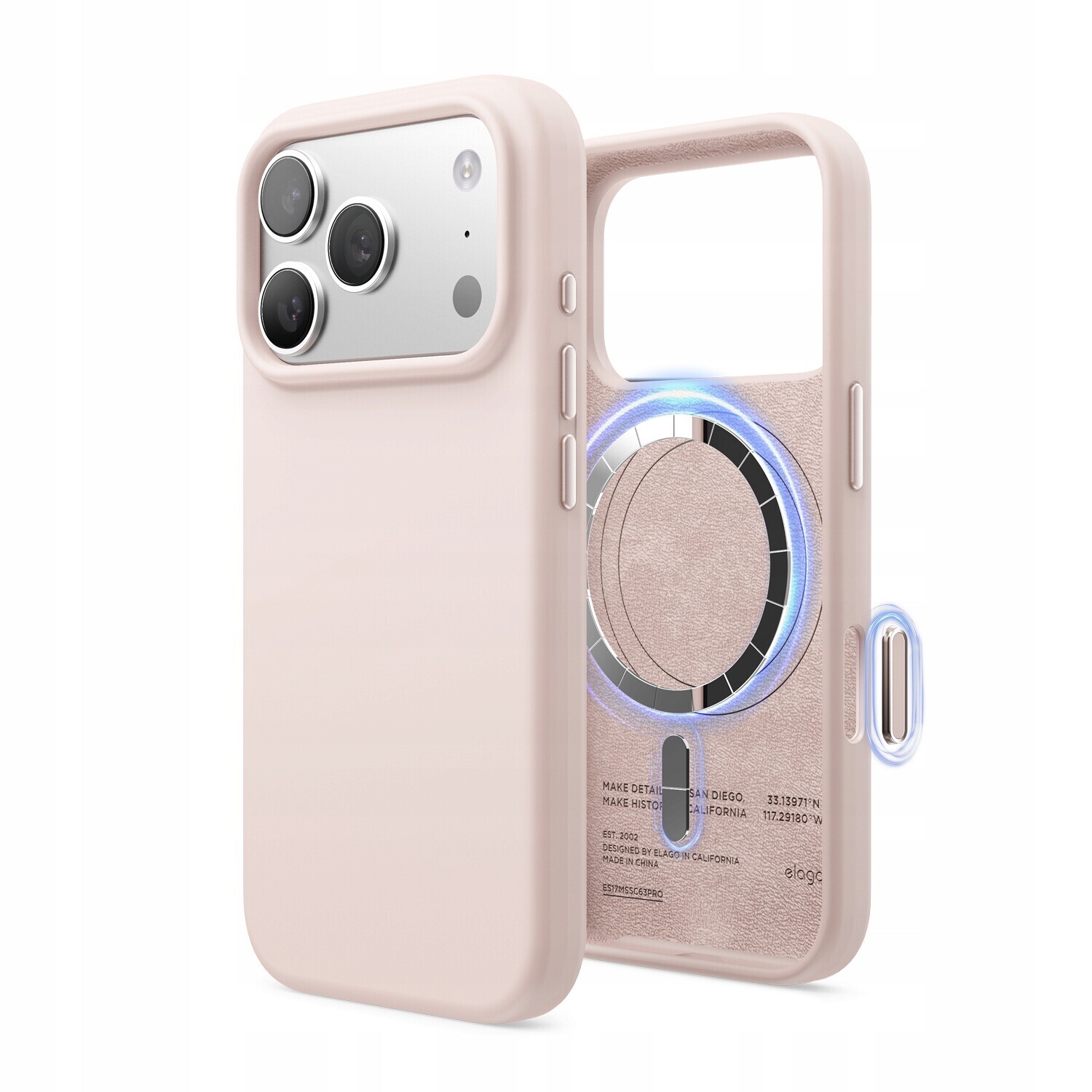 Silikonové Pouzdro Elago pro iPhone 17 Pro světle Pink s MagSafe