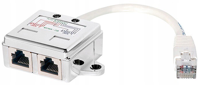 Rozdělovač Síťového Kabelu Lan RJ-45 2 x RJ-45 Logilink NP0042