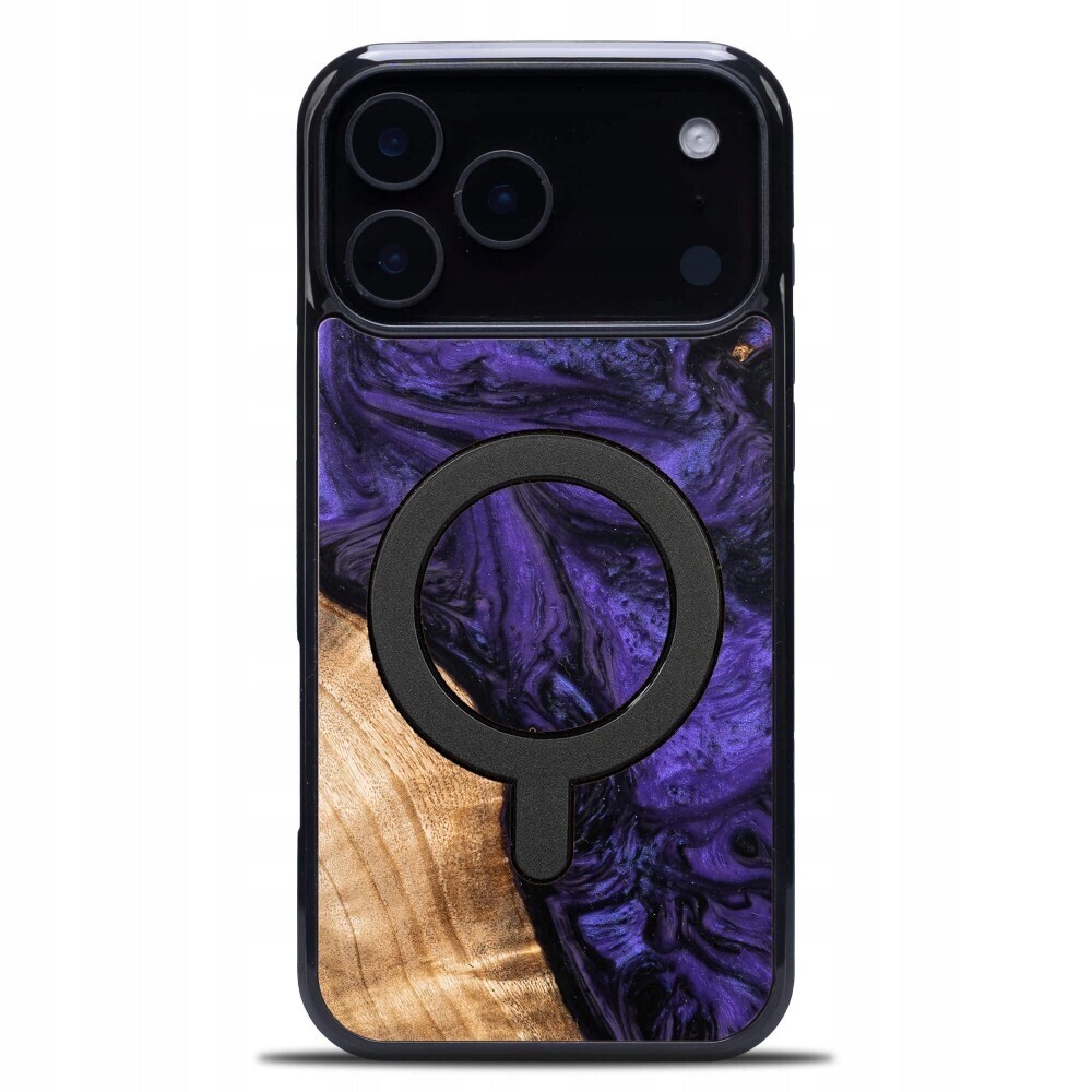 Pouzdro Bewood Unique pro iPhone 17 Pro Max fialové s MagSafe