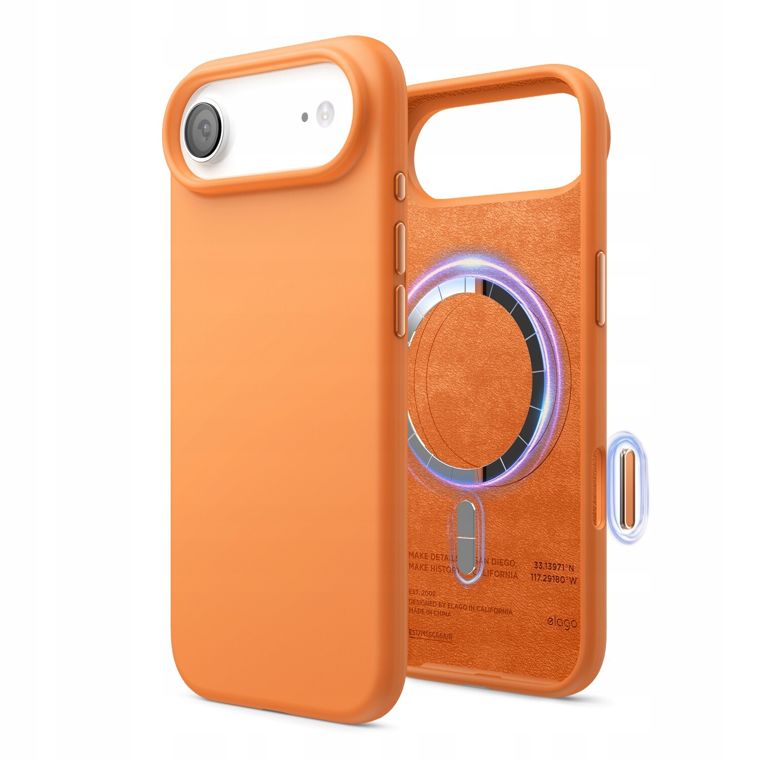 Silikonové Pouzdro s MagSafe Elago pro iPhone 17 Air Orange