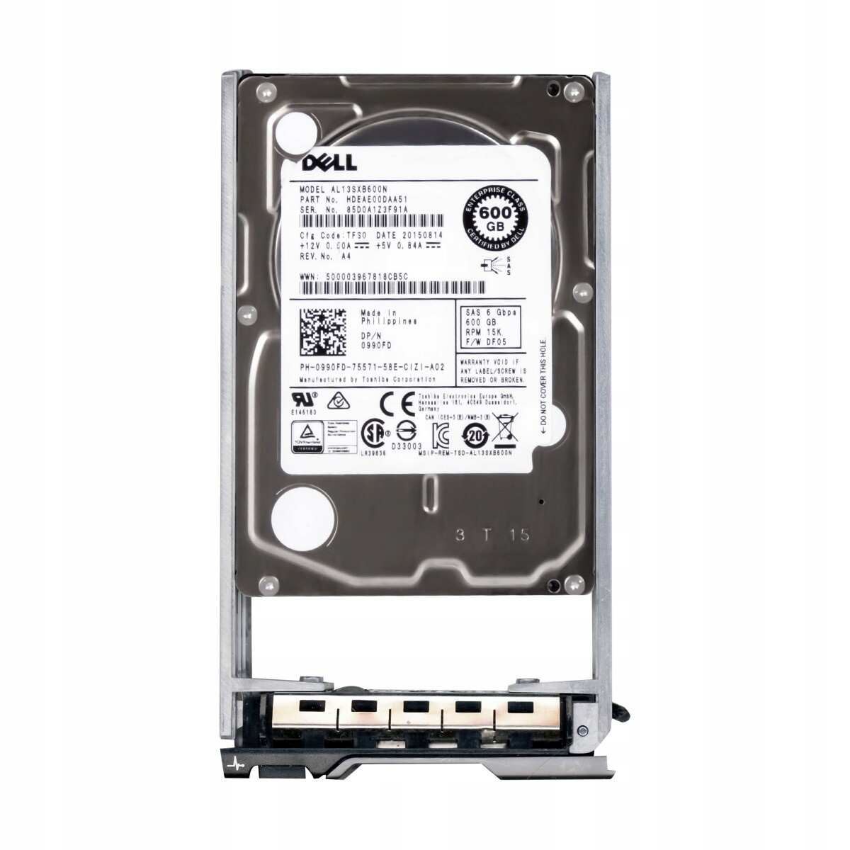 Dell 0990FD 600GB 15K 64MB SAS-2 2.5