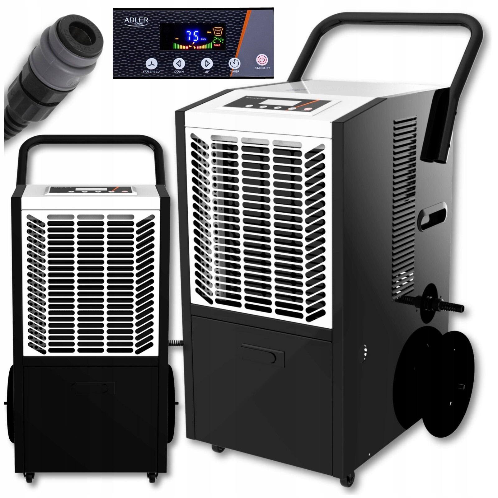 Stavební Odvlhčovač Vzduchu Pohlcovač Vlhkosti Průmyslový Velký 50 L 840 W