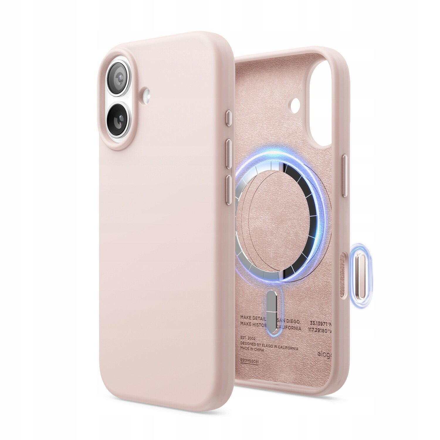 Silikonové Pouzdro Elago pro iPhone 17 světle Pink s MagSafe