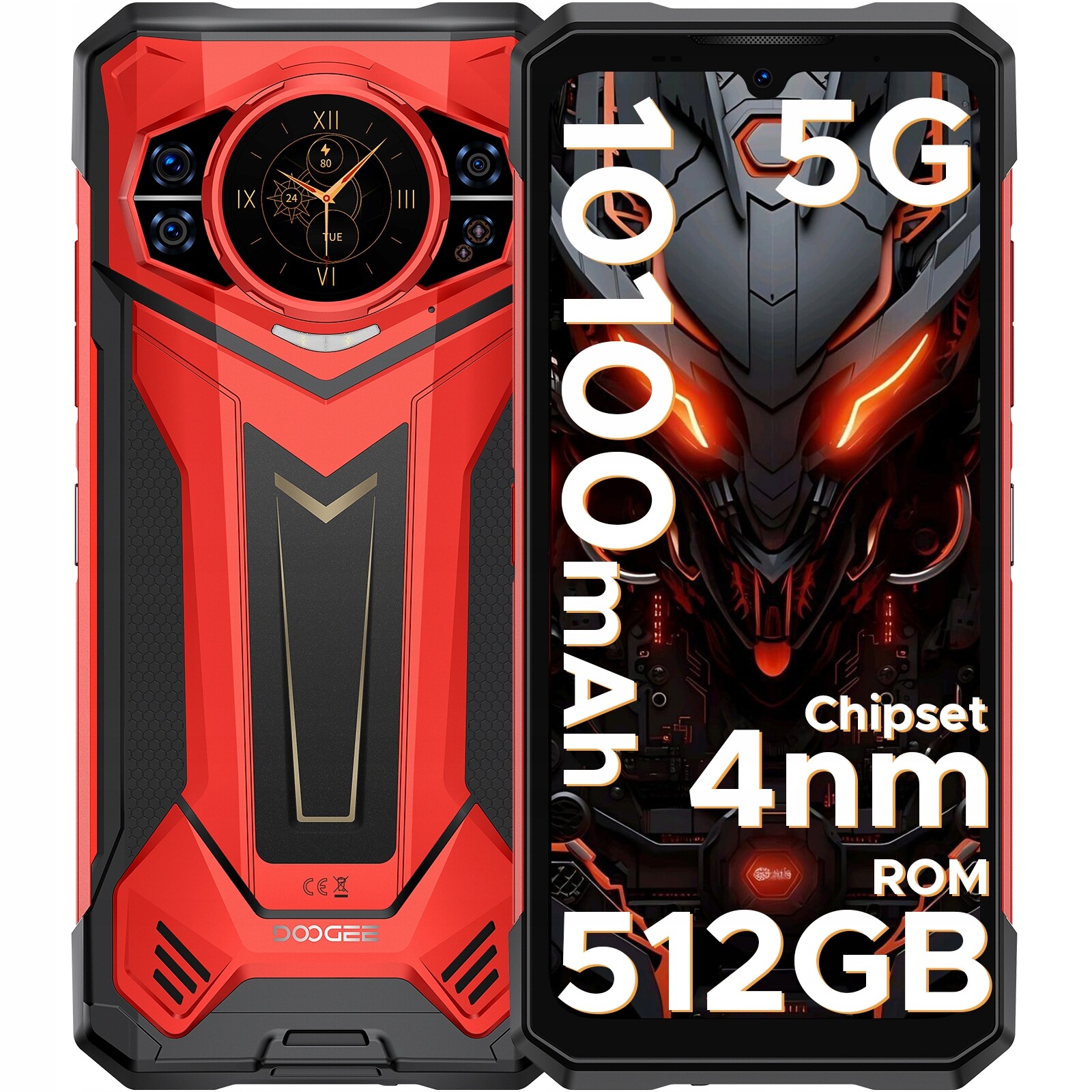 5G Doogee S200 Plus Chytrý telefon 32/512GB 10100mAh 100MP Nfc Duální DDR5 Ai