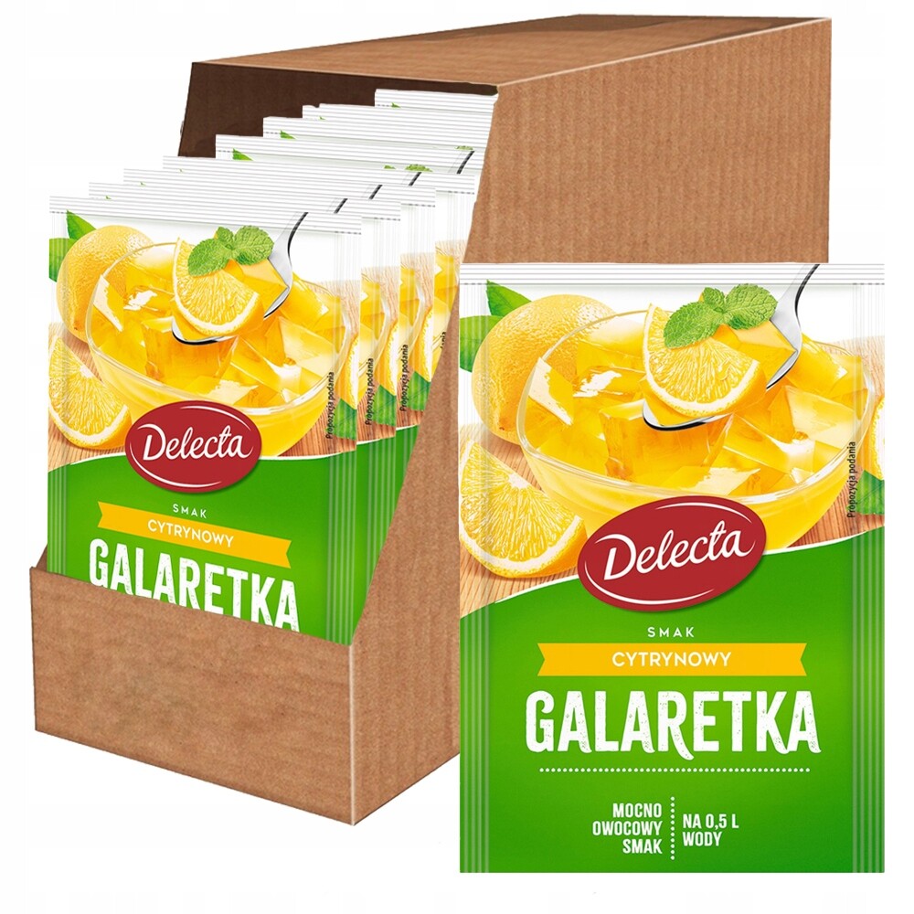 Delecta Želé citronová příchuť 70 g x 20 kusů