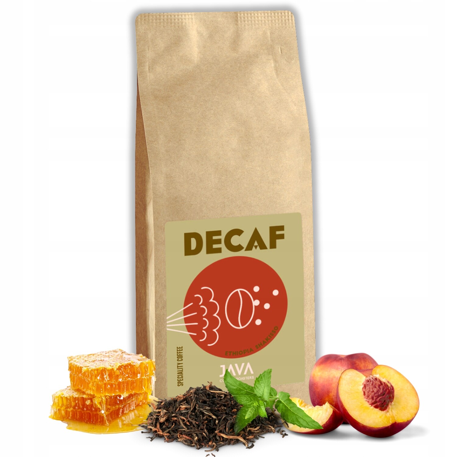 Káva zrnková bezkofeinová Ethiopia Shakisso 1 kg 100% Arabica přeliv