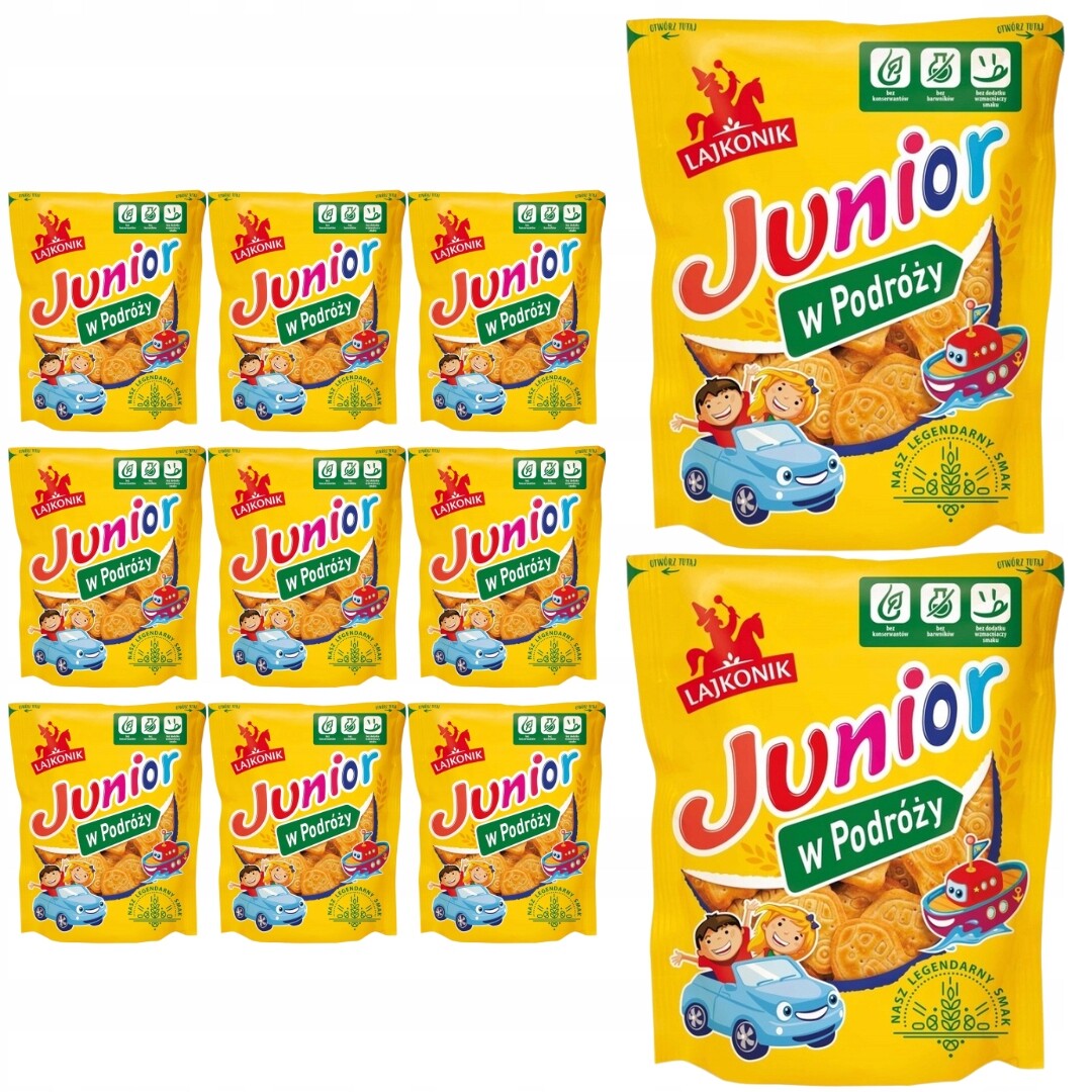 Lajkonik Krekry Junior na cesty 100g x 14 kusů