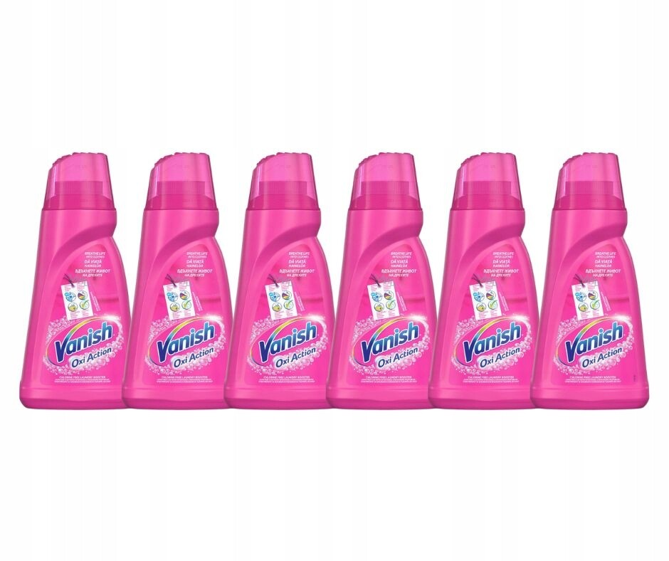 Vanish tekutý odstraňovač Pink 6x1l sada