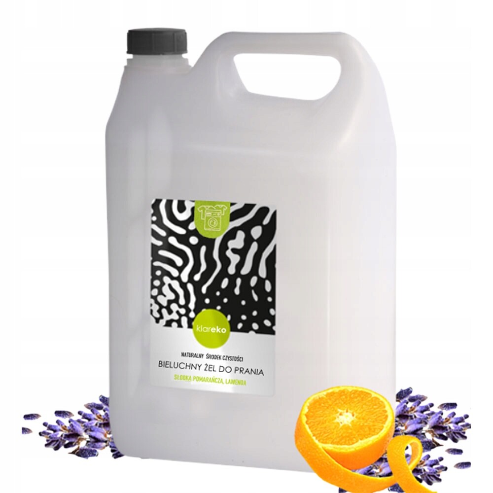 Klareko bílý prací Gel , Pomeranč 5 l