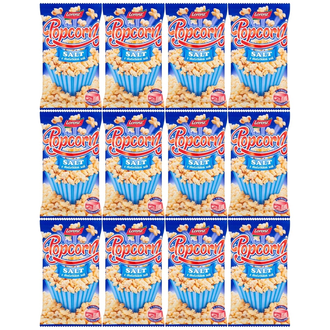Lorenz Popcorn s přídavkem soli 90 g x 12 kusů