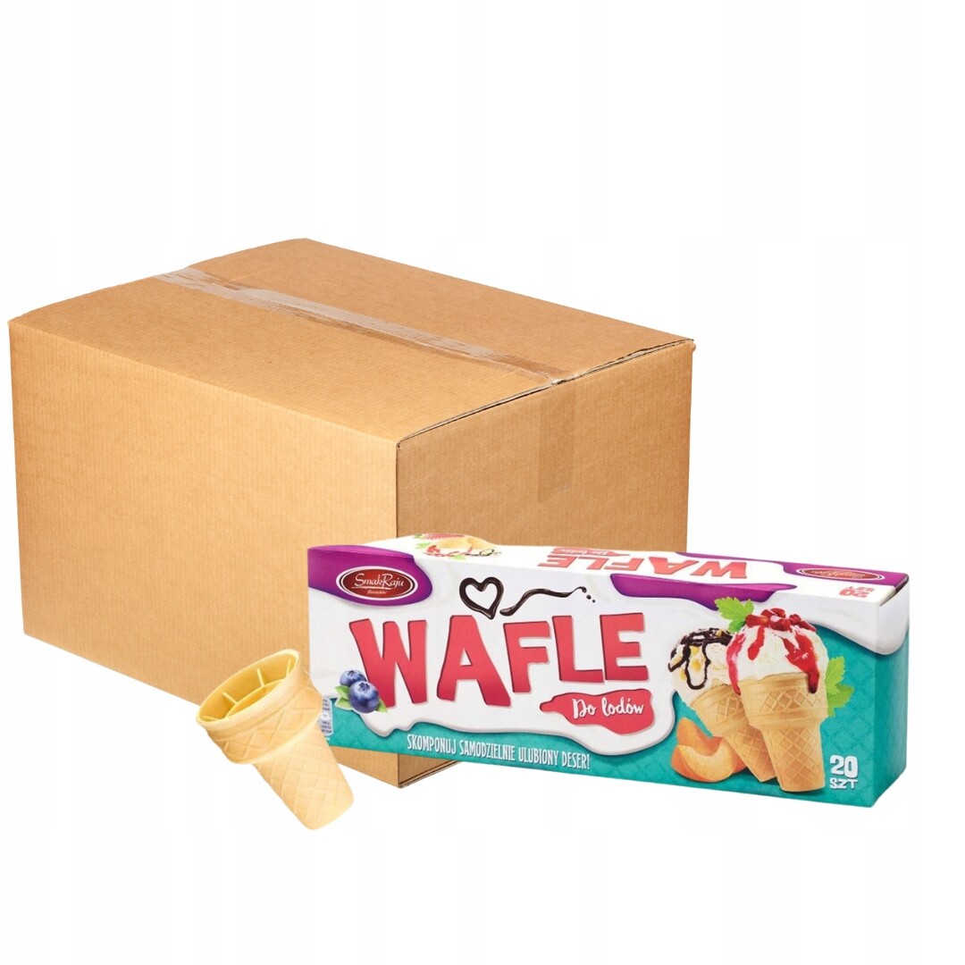 Vaflové košíčky Zmrzlinové oplatky 80g x (20 kusů x 16 kusů