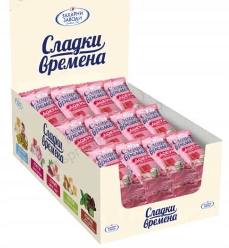 Želé z lokumu bulharský med s příchutí růže 50 x 30g