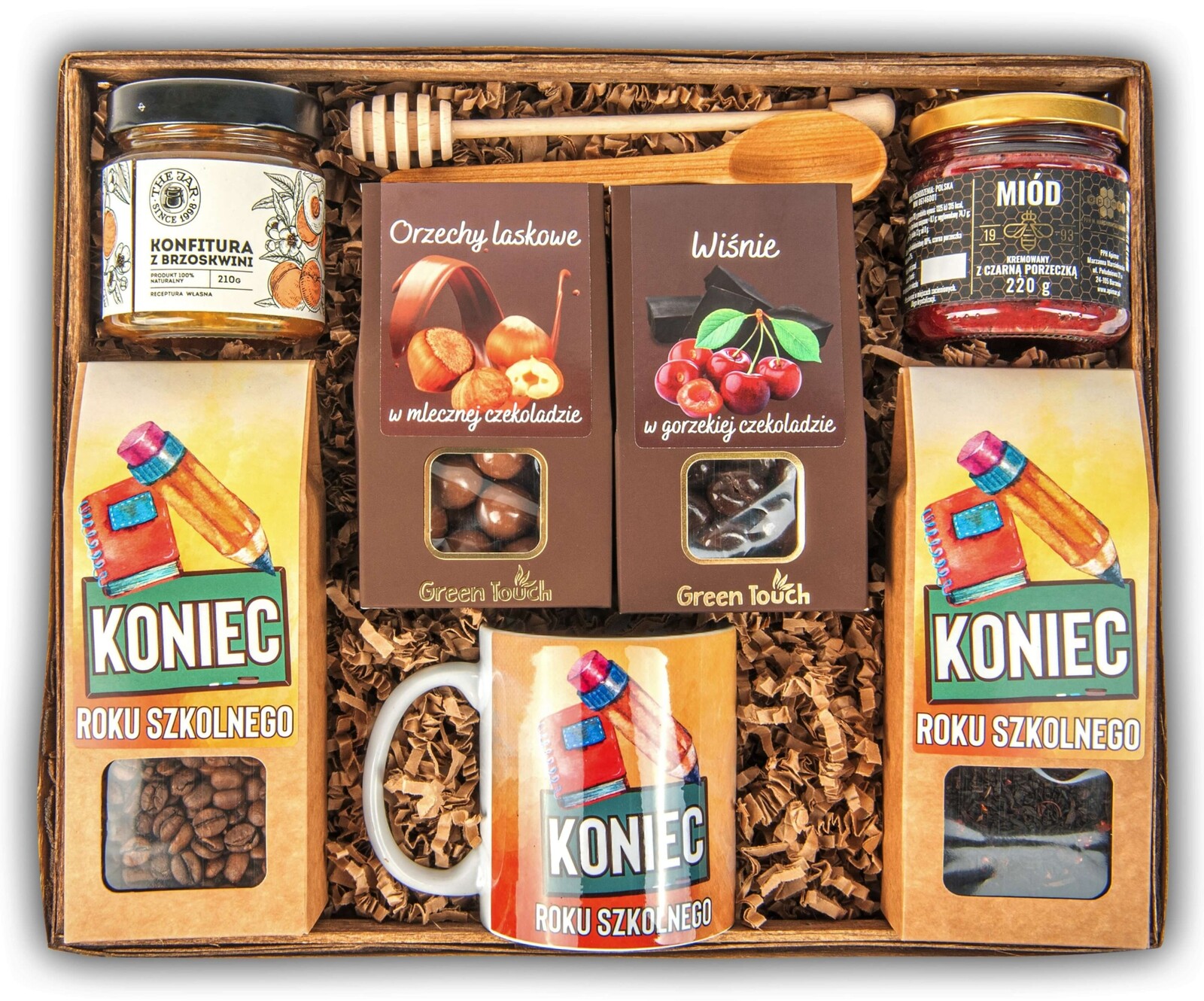 Velká Dárková Sada Pro Učitele Konec Roku bonbónek medová káva