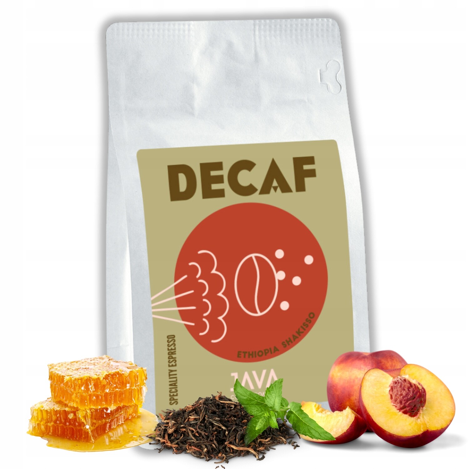 Káva zrnková bezkofeinová Ethiopia Shakisso arabika pod přeliv 250 g