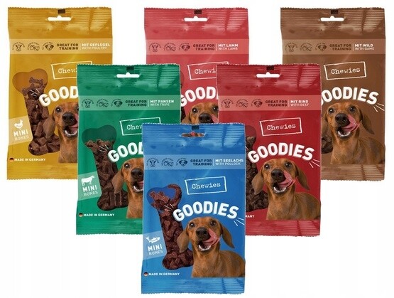 Chewies Goodies (Training) Mini Multipack kostky č. 3 6 x 125 g