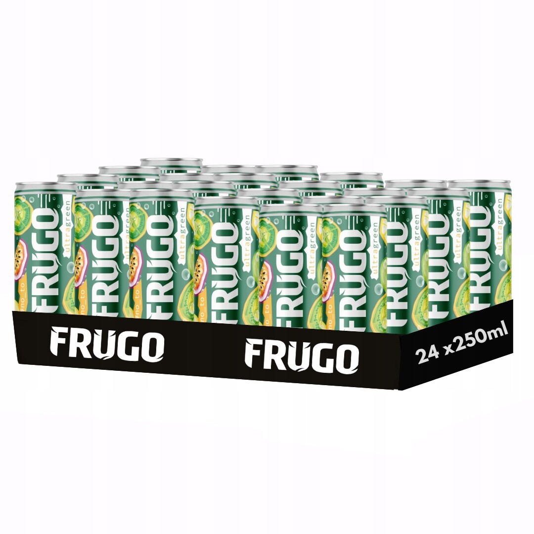 Frugo Ultra Green Sycená plechovka 250 ml x 24 kusů