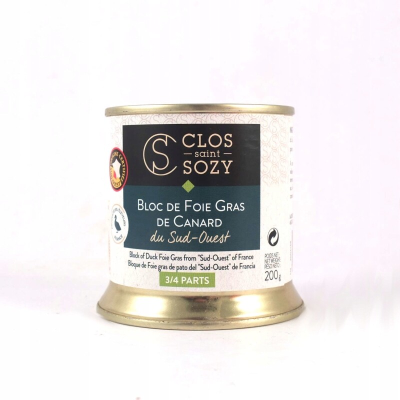 Foie gras kachní blok 200 g Bloc de foie gras