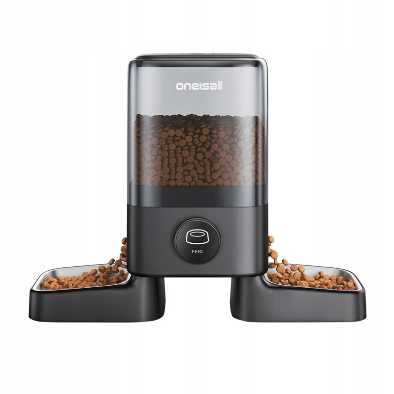 Oneisall PF09 5l Dvojitá automatická Dávkovač krmivo Pro Psa Kočku