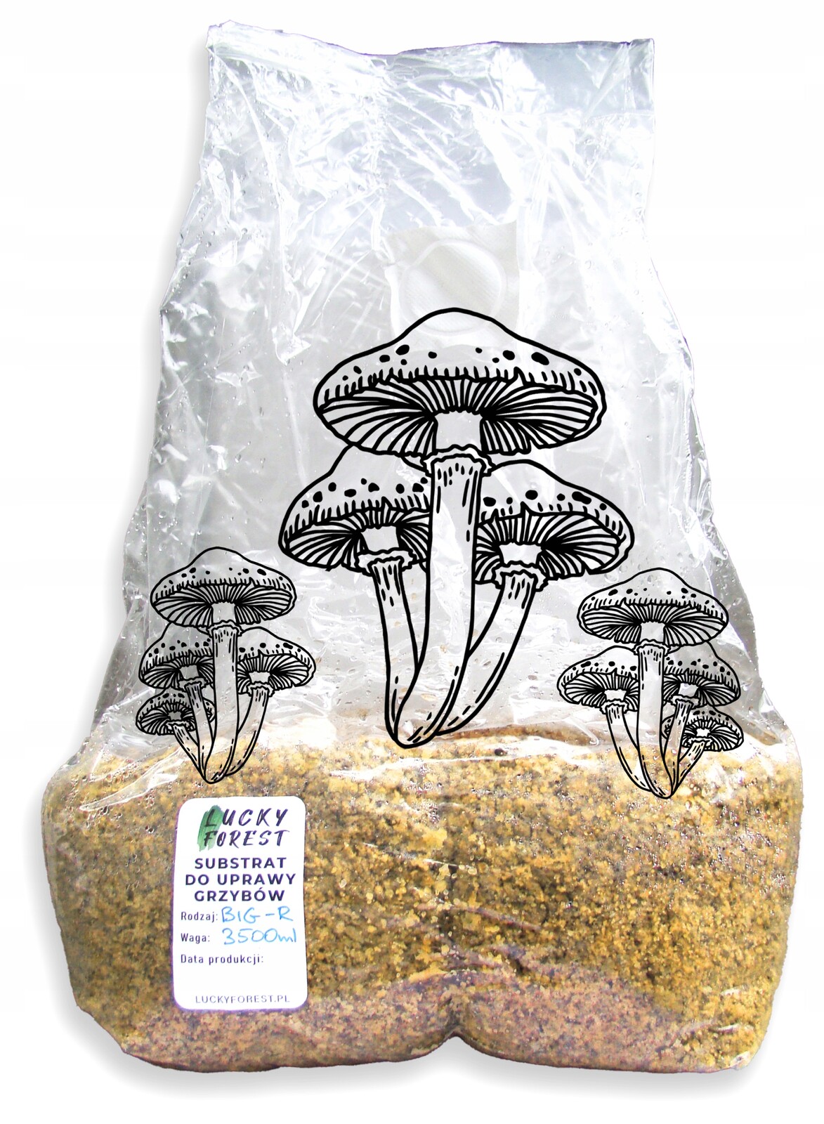 3500 ml Sterilní substrát Brf – Rýže a Vermikulit – pro houby GrowBox Pf Tek