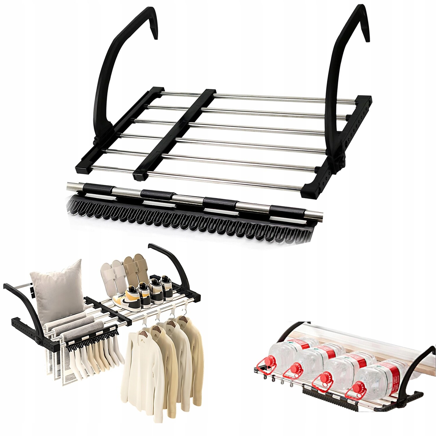 Sušák Na Oblečení A Boty Roztahovatelná Se Stahovacími Šňůrkami Na Ponožky