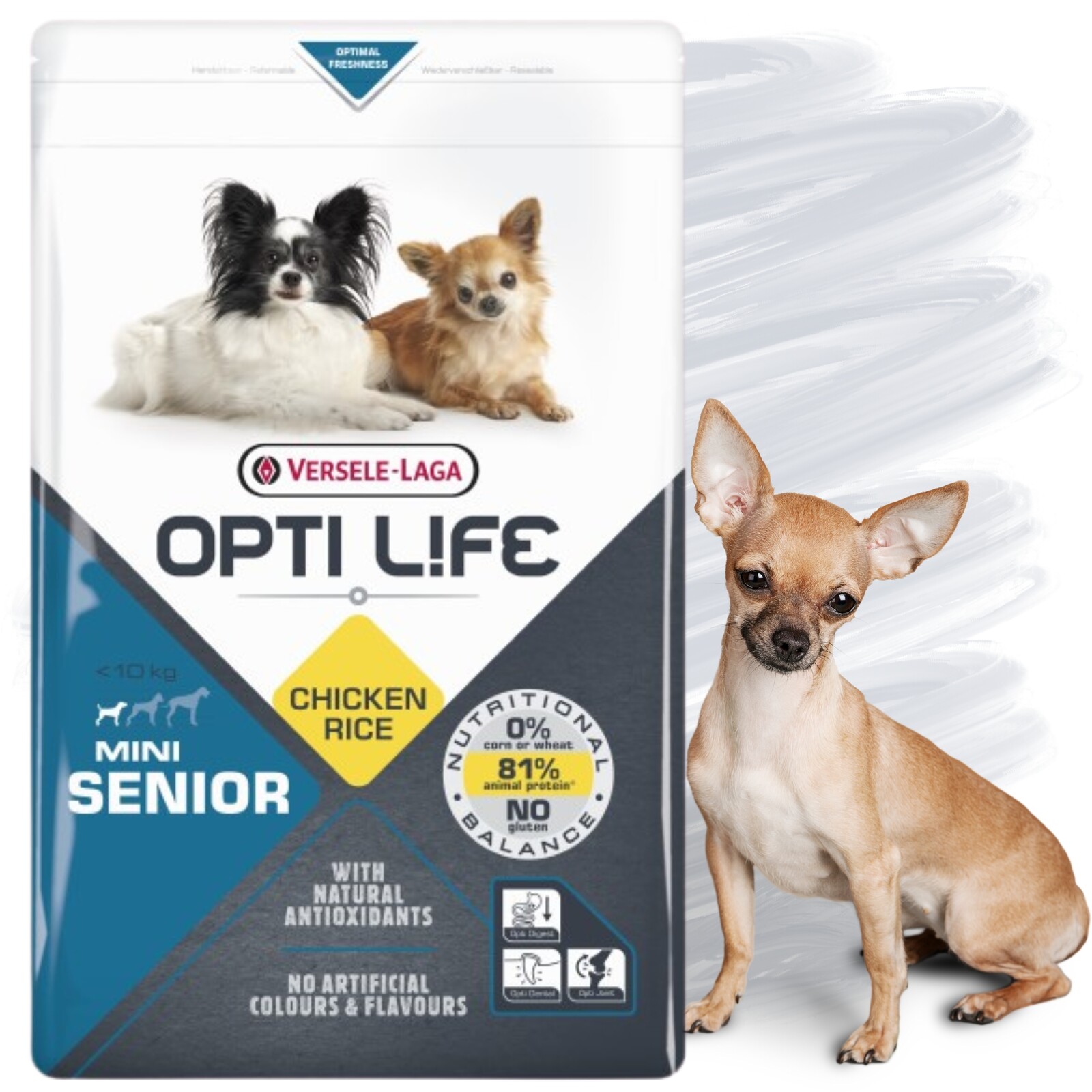 Versele Laga Opti life Senior Mini 2,5 kg Krmivo pro malé psy Drůbež