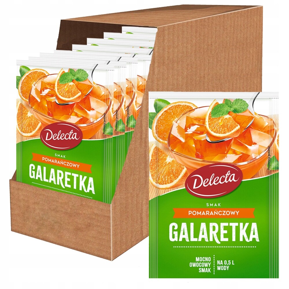 Delecta Želé pomerančová příchuť 70 g x 20 kusů
