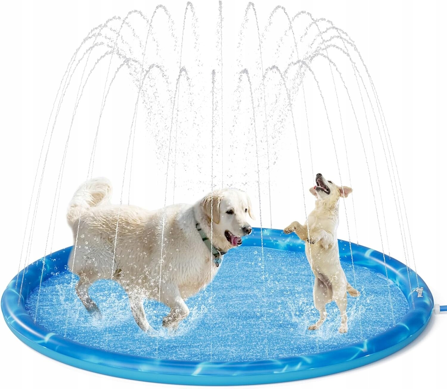 Vodní podložka do bazénu brouzdaliště s postřikovačem pro děti a psy do zahrady 170 cm