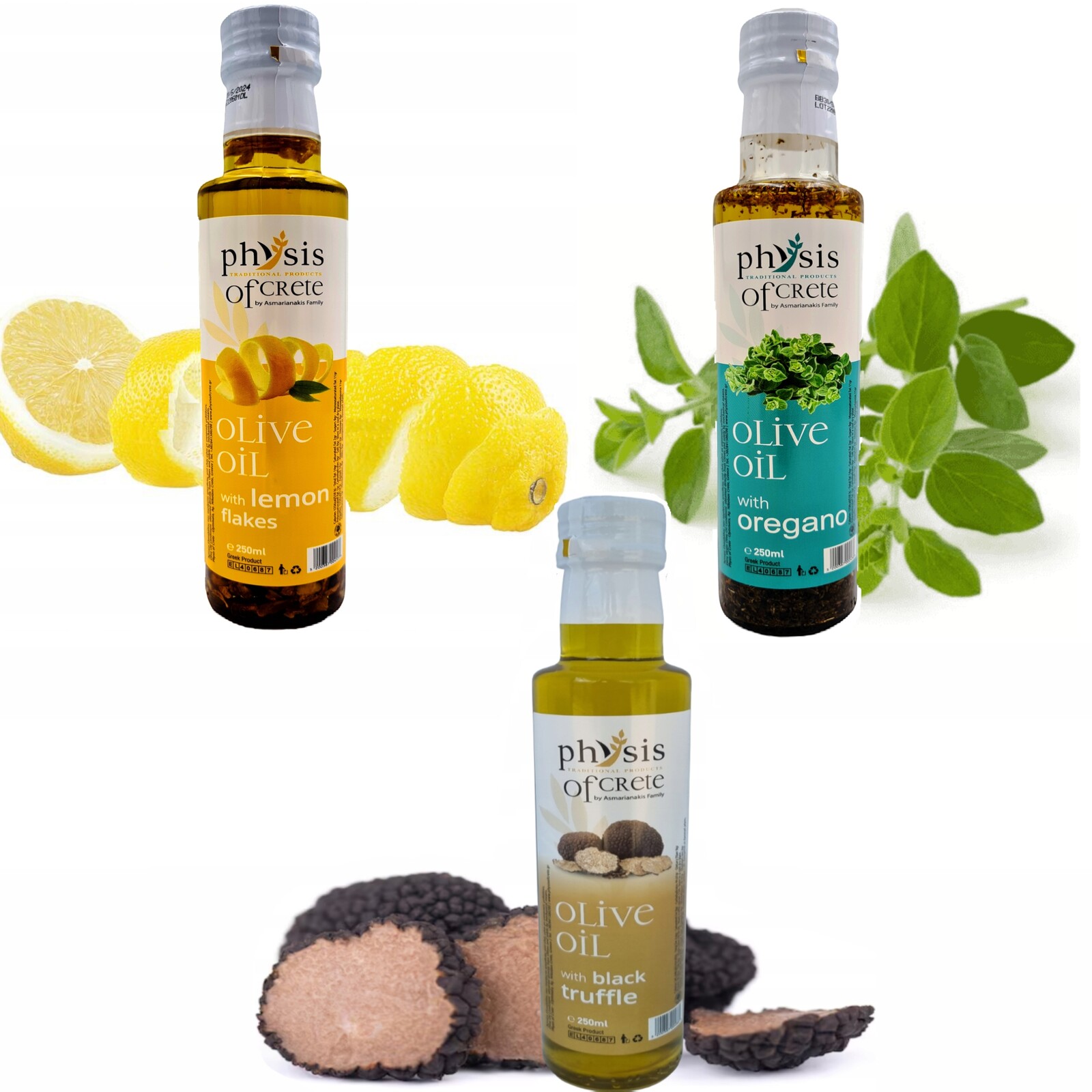 Extra panenský olivový olej 3x250 ml z Řecka Physis of Crete Chuťové oleje