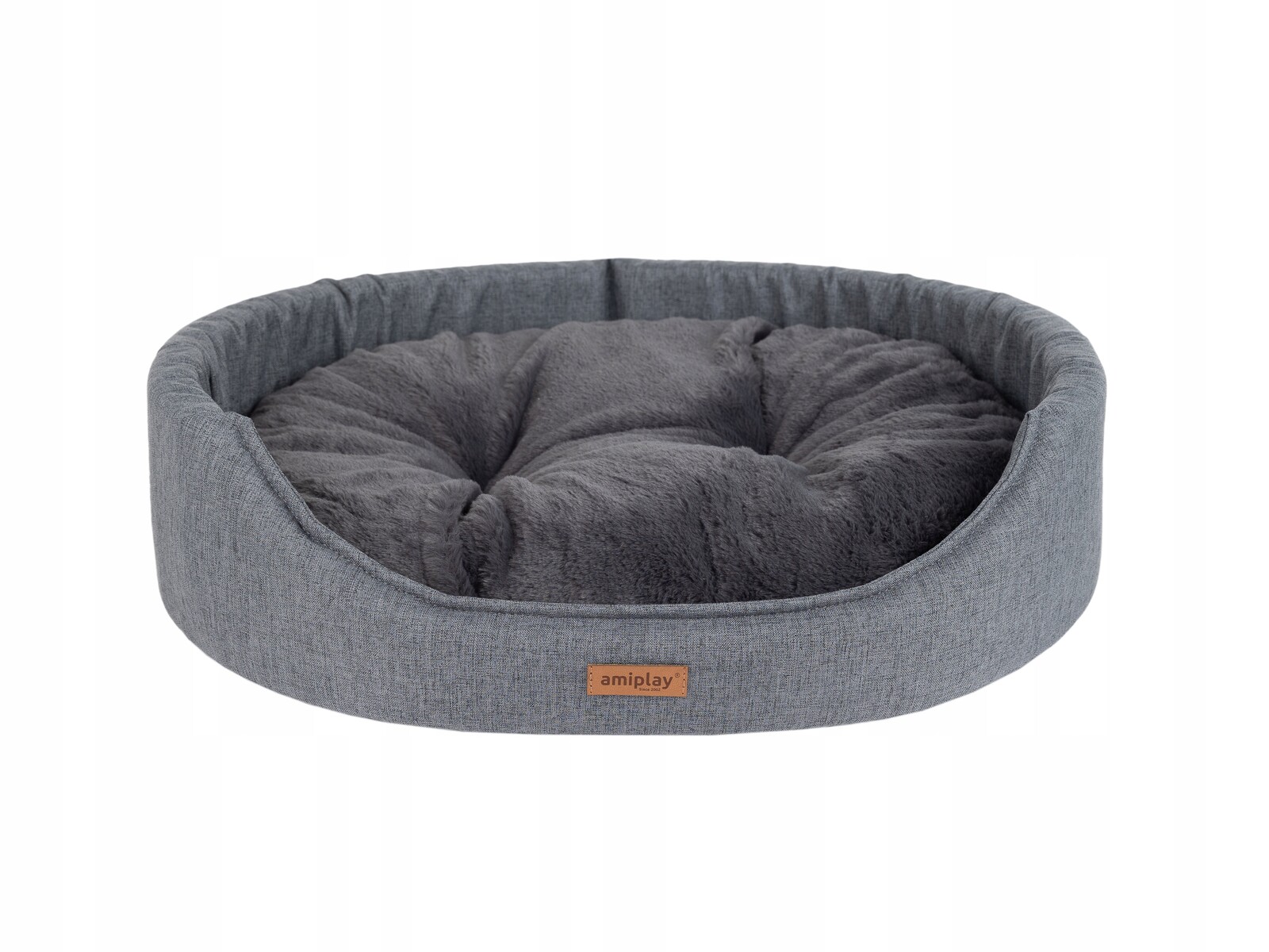Amiplay Pelíšek Como Bed M Grafitová