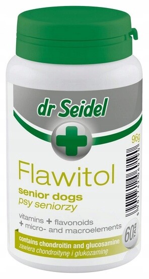 Dr Seidel Flawitol pro psy seniory 60 tabl.