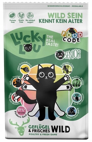 Lucky Lou Food Code Lifestage Senior Flugel & Wild 750g
